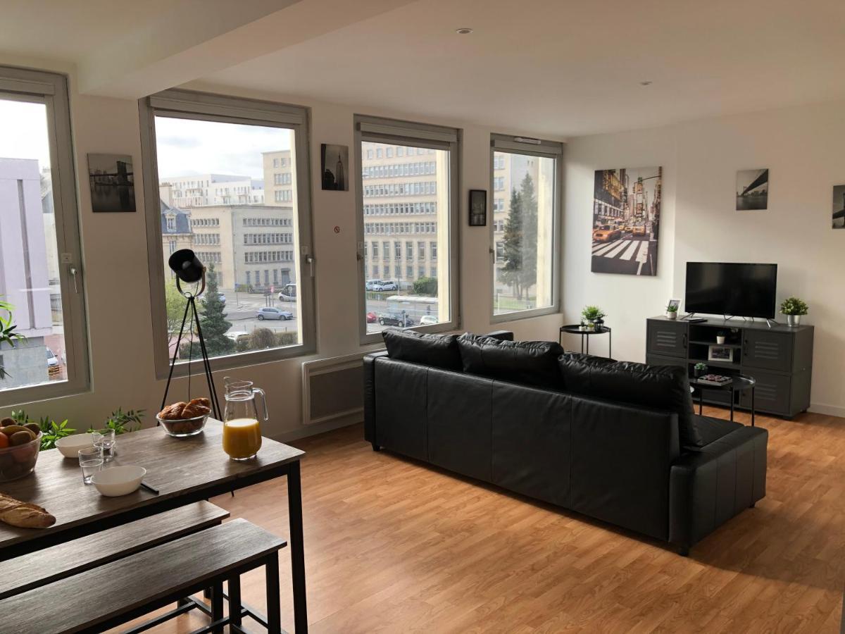 Hyper Centre - Wifi Fibre Gratuit - Jergweloh - Le New Yorkais Apartman Caen Kültér fotó
