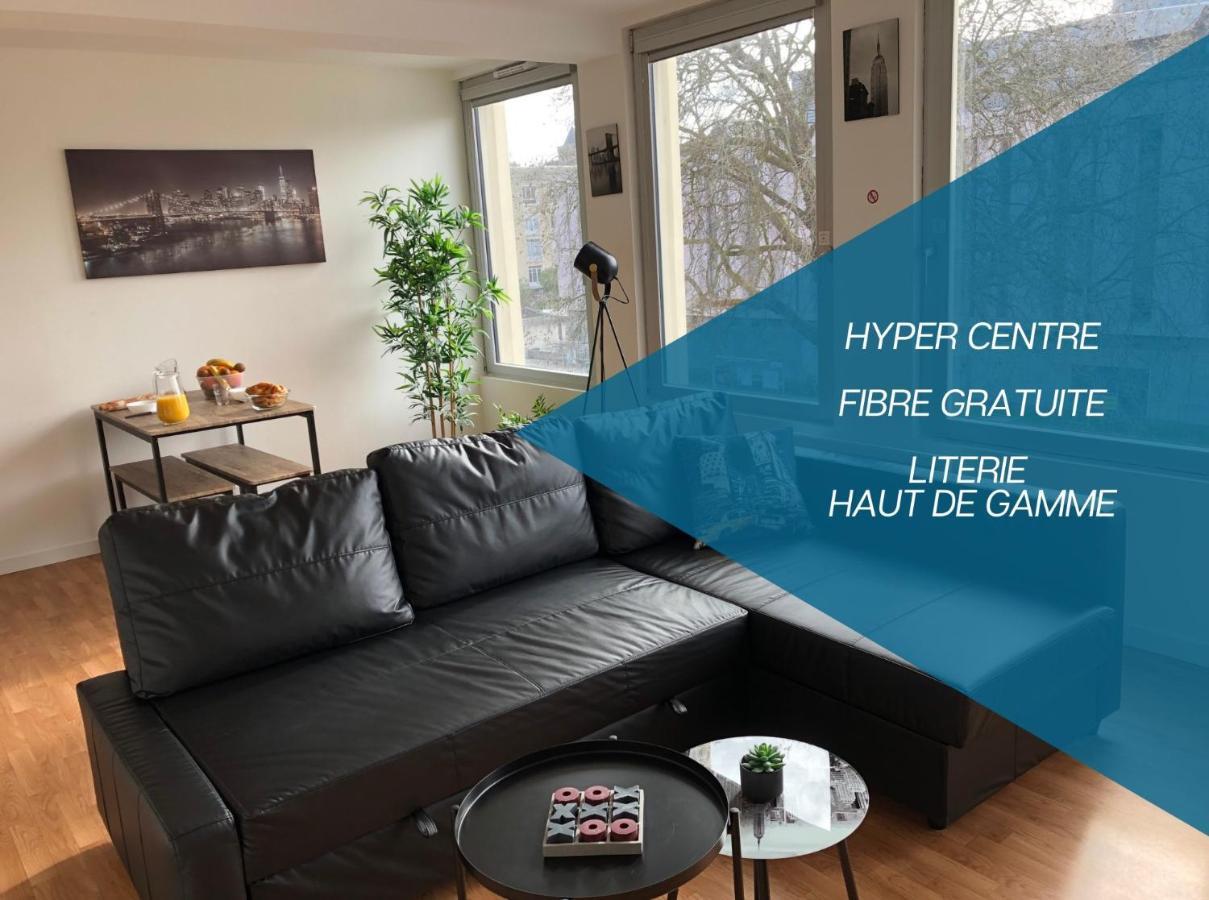 Hyper Centre - Wifi Fibre Gratuit - Jergweloh - Le New Yorkais Apartman Caen Kültér fotó